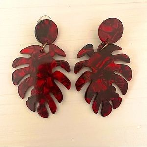 Boho Palm Leaf Earring